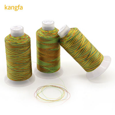 100G Nettogewicht Polyester-Nähtfaden in Regenbogenfarben für abrasionsbeständiges Nähen