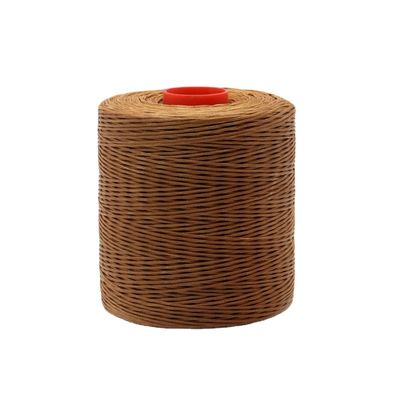 Gewebe 0,8MM 100% Polyester Wachsfaden für das Nähen von Leder 210D/16 flache Wachsfaden