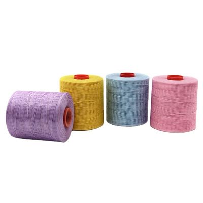 Gewebe 0,8MM 100% Polyester Wachsfaden für das Nähen von Leder 210D/16 flache Wachsfaden