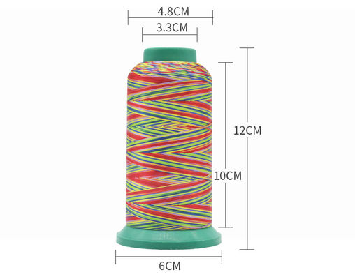 Schuhe Hochfestigkeit Regenbogenfarbe Polyester Baumwolle Stickerei Nylon Nähgarne OEM ODM