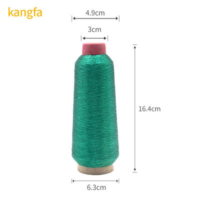 100% Polyester Metallgarn Silbernähteil für Bekleidungszubehör