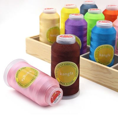 4000 Yard 120d/2 Mercerized Polyester Stickfaden für industrielle Nähmaschinen