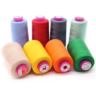 100% Kegelfarbene Stickgarne für Kleidung Polyester Nähgarne 40er Jahre 2 Jungfrau