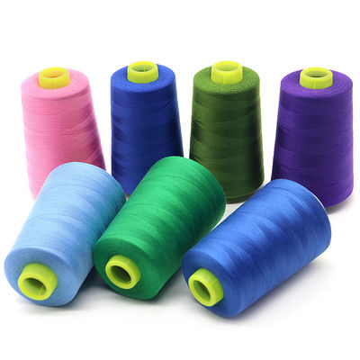 Niedriges Moq 40/2 5000yds Färbtes Spund 100% Polyester Nähgarn für Handstrickwerk Langlebig