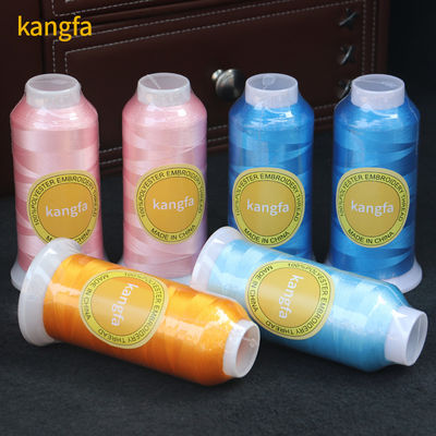 125 g Gewicht/Kegel 720 Farben 100% Polyester Stickfaden für die Maschinenbroderierung
