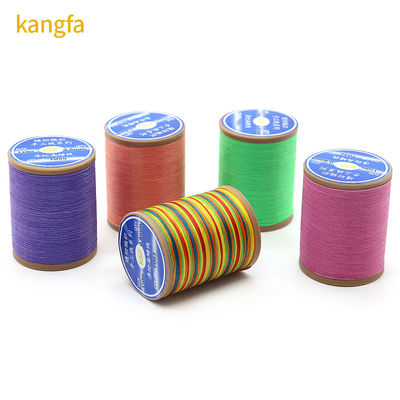 100%Polyester 57G Gewicht Flach gewachster Faden für Häkel Hilo Encerado Para Coser Zapatos