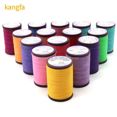 0.8 mm 0,65 mm rundes Wachsfähiges, hochfester, mit Kern versehenes Nähgarn für das Nähen von Leder Polyester