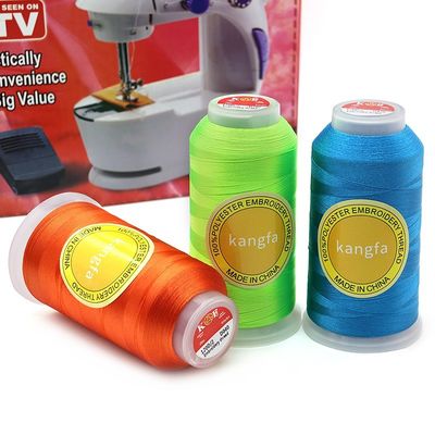 4000y 100% Polyester 120D/2 reflektierendes Stickfaden für Heimbekleidung