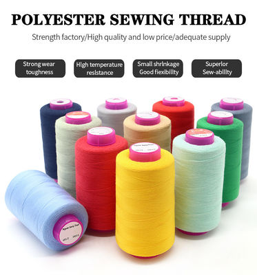 OEM ODM Akzeptiert 100% Spund Polyester Nähgarne 40/2 3300yard TKT120 für Stricken
