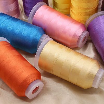 Transparentes Kegelmaterial 120d/2 Rayon Thread 120g 5000y für computergestützte Stickerei
