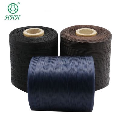 Custom 0.8mm 1mm 100% Polyester Flachgewachster Geflechteter Faden Wasserdicht für Lederwaren