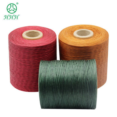 Custom 0.8mm 1mm 100% Polyester Flachgewachster Geflechteter Faden Wasserdicht für Lederwaren