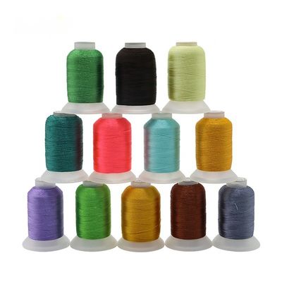40 Farben 100% Polyester Stickgarnitur Set 120d/2 500m Für Quilting Nähen