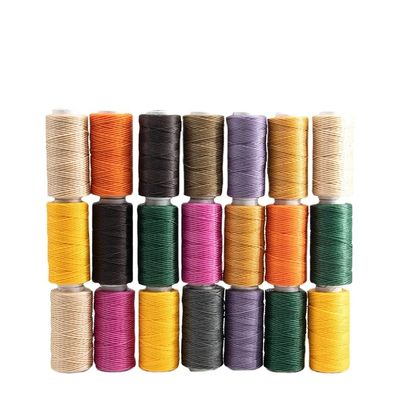 MERCERIZED 100% Polyester Flachleder Wachsgetreide 150d/16 Wachsgetreide zum Nähen von Leder