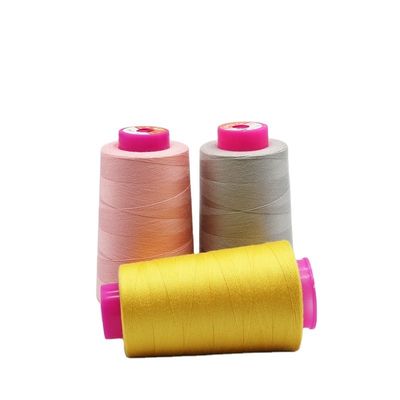 Gefärbt 20/2 20/3 40/2 Spund Polyester Nähgarne für Kleidung Kangfa Gefärbt Muster Gefärbt