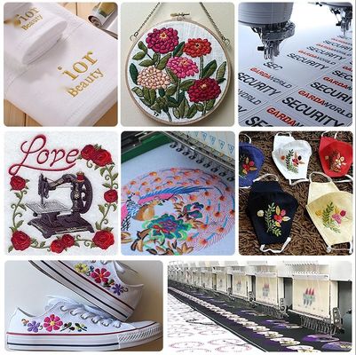 4000y 75d 120d/2 Industrielle Madeira Polyester Stickfaden für die Stickmaschine