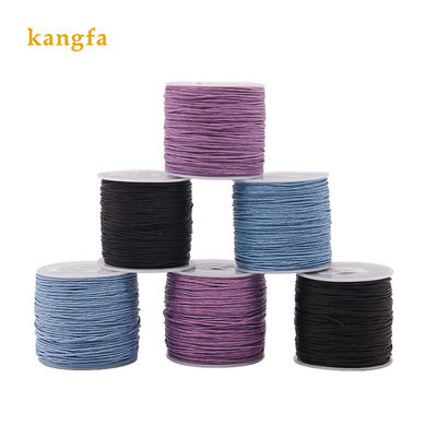 Rundes Outlet String Strap Halskette Seil Armband Populärer Stil 1,0 mm Baumwollwachsfaden