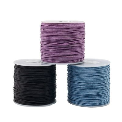 1 mm Baumwolle geflochtenen Garnen zählen Farbige Wachs-Garn für Universal Hand Stricking Schmuck