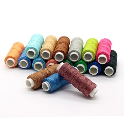 Chemikalienbeständig 1 mm 100% Polyester Leder rundes Wachsgetreide für Handgewebte Taschen