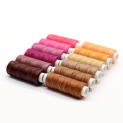 Chemikalienbeständig 1 mm 100% Polyester Leder rundes Wachsgetreide für Handgewebte Taschen