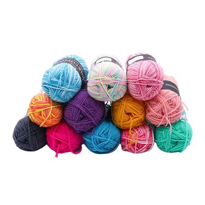 4 Ply Wool Crochet Strickfaden für Pullover Akzeptiert OEM/ODM und Milch Baumwolle Material