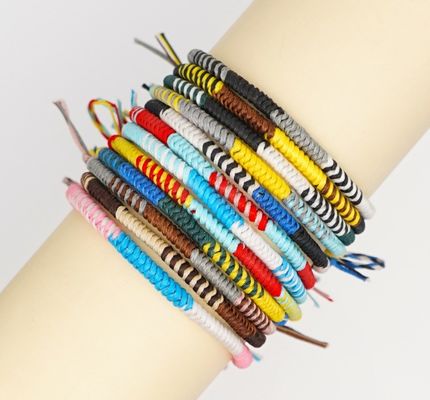 Ring Twisted 210D Polyester Waxed Thread für das Nähen von Leder 1mm Durchmesser