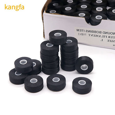120 Yard/Kegel Polyester Stickfaden Farbiger Vorwunden Bobbin-Faden für Stickerei