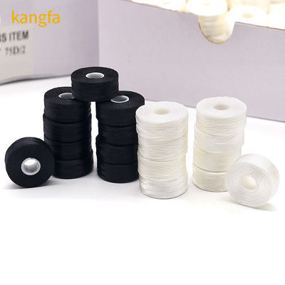 120 Yard/Kegel Polyester Stickfaden Farbiger Vorwunden Bobbin-Faden für Stickerei