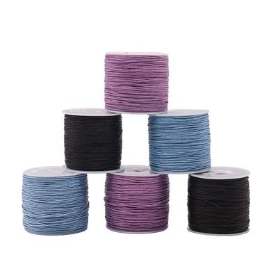 100% Baumwollrollen Schnur Wachsgetriebenen Faden Schnur String Strap für Schmuck Kunststoffkegel Herstellung