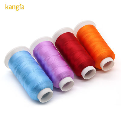 Hochfeste Maschine Polyester Nähgarne für Stoff 108D/2 120D/2 100% Polyester