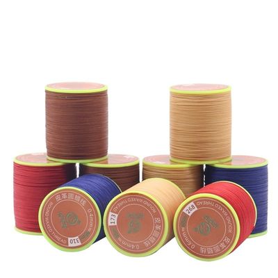 DIY Hochfestigkeit Multikolor Rund Polyester Nähleder Wachs Armband Faden 3 Ply