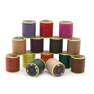 DIY Hochfestigkeit Multikolor Rund Polyester Nähleder Wachs Armband Faden 3 Ply
