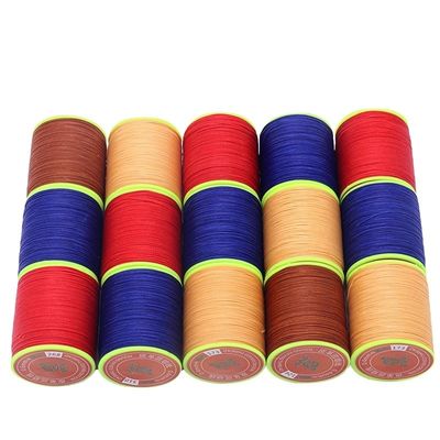 DIY Hochfestigkeit Multikolor Rund Polyester Nähleder Wachs Armband Faden 3 Ply