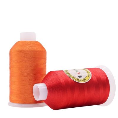 Hochfestigkeit 120D/2 5000Y Polyester Stickfaden für die Spitzen Stickmaschine