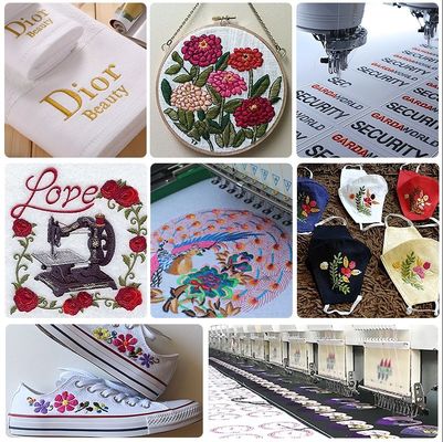 Hochfestigkeit 120D/2 5000Y Polyester Stickfaden für die Spitzen Stickmaschine