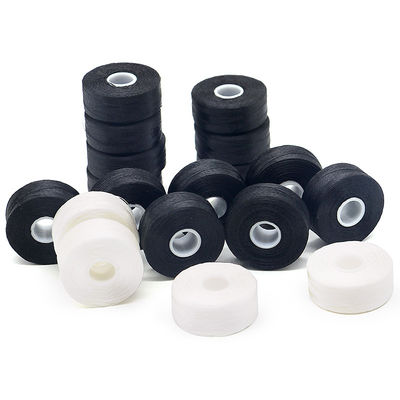 Nachhaltige Universal 144 Stück/Box Weiß/Schwarz 75D/2 100% Polyester Vorgewickelte Bobbins Fäden