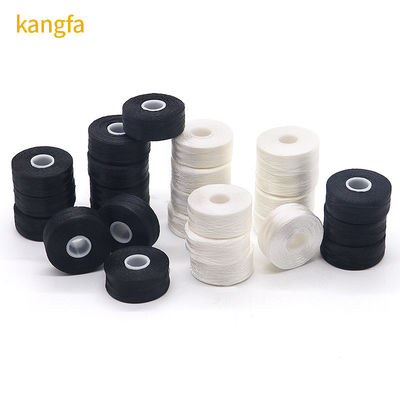Nachhaltige Universal 144 Stück/Box Weiß/Schwarz 75D/2 100% Polyester Vorgewickelte Bobbins Fäden