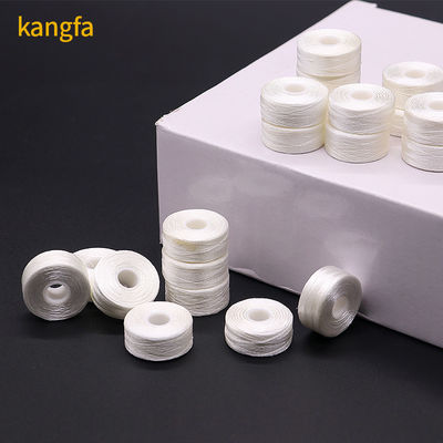 Nachhaltige Universal 144 Stück/Box Weiß/Schwarz 75D/2 100% Polyester Vorgewickelte Bobbins Fäden