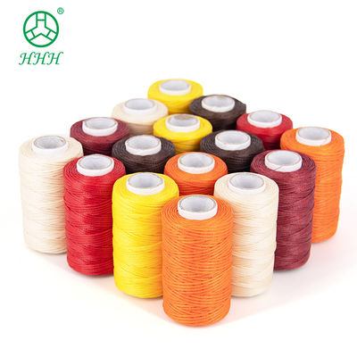 0.8 mm flache Wachs-Polyester-Stichfaden für das Nähen von Lederwaren und langlebige