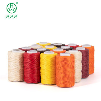 0.8 mm flache Wachs-Polyester-Stichfaden für das Nähen von Lederwaren und langlebige
