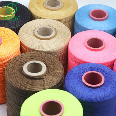 0.8 mm flache Wachs-Polyester-Stichfaden für das Nähen von Lederwaren und langlebige