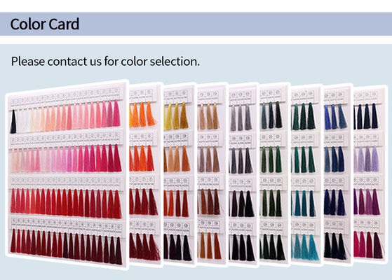 Gewerblich getriebene Nähgarne 720 Farben 100% Polyester glänzende Stickgarne