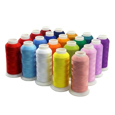 4000y 120D/2 108D/2 100% Polyester Stickgarne für maschinell eingelegte und gefärbte Muster