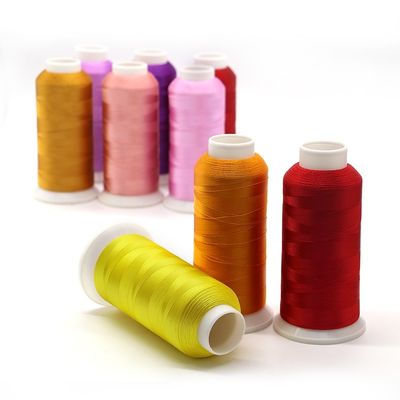 Fabrikation von Madeira-Polyester-Garn 4000 Yards 75d 120d/2 für die industrielle Stickerei