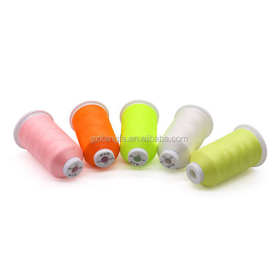Mercerized Glow in the Dark Sewing Embroidery Thread für Filamentgarne aus Polyester