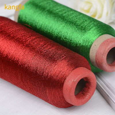 Glanzfarbe 3300 Yards Polyester Maschinengeflecht Stickerei Metallgarn Industrie