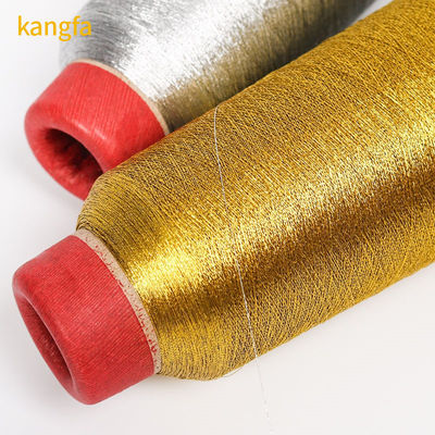 Glanzfarbe 3300 Yards Polyester Maschinengeflecht Stickerei Metallgarn Industrie