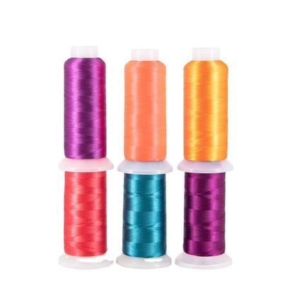 Hochfestigkeit 120d/2 100% Viskose Rayon Stickfaden für Stickmaschinenbedarf