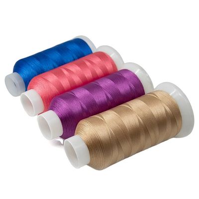100% Polyester Hochgeschwindigkeits Stickfaden 120D 5000Y für professionelle Stickerei