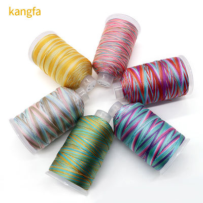 250 g Mehrfarbiges Regenbogenfaden 100% Polyester für Gewebe Handwerk